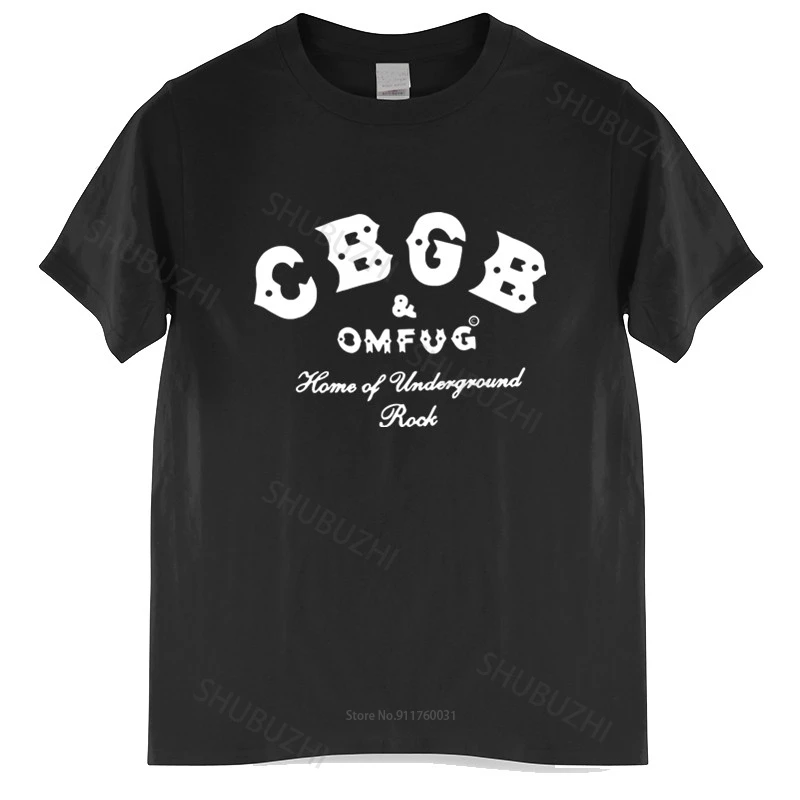 

Mens luxury cotton T shirt CBGB OMFUG T-shirt Punk Rock CBs Underground Tee Adult Loose tops for him plus size teeshirt
