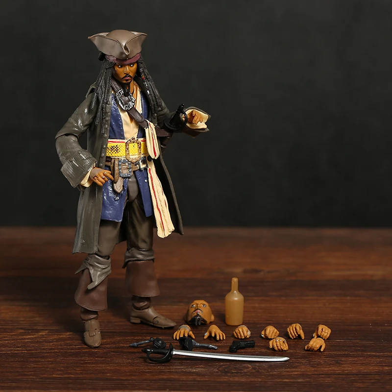 

Экшн-фигурка капитан Джек Спарроу SHF, модель, игрушка, подарок, коллекционная фигурка