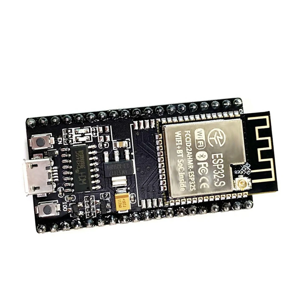 ESP-32S WiFi Bluetooth Development Board Module Serial WiFi Bluetooth Module CH340C Welding Pin Header Micro USB Interface