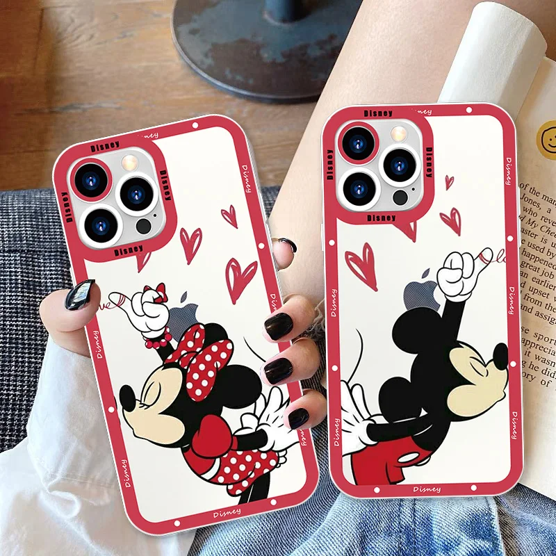 

Mickey Minnie Mouse Disney For Apple iPhone 14 13 12 11 XS XR X Pro Max mini 8 7 6S 6 Plus Angel Eyes Transparent Phone Case