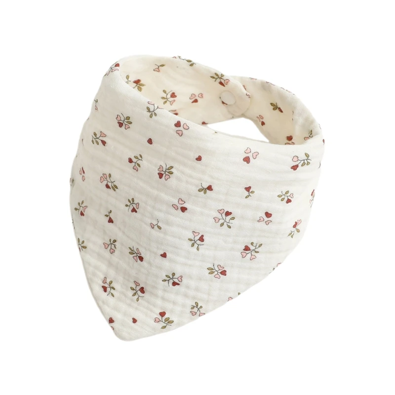 

Baby Bibs Bandana Muslin Drooling Bib for Infant 0-1Year Baby Teething Soothe Towel High Absorbent Stylish Floral Bib