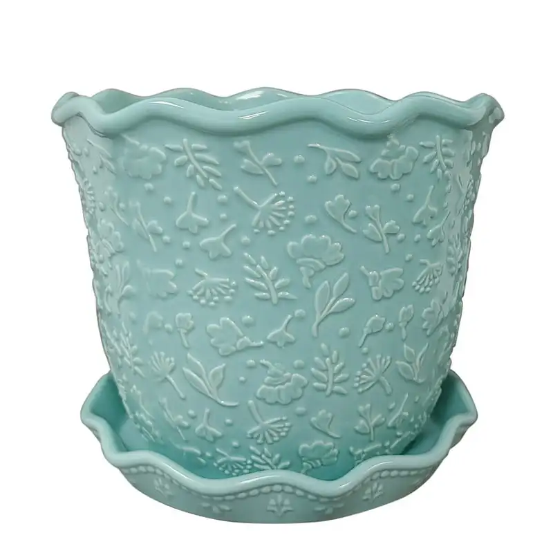 

Daisy Teal Planter, 8 in, Stoneware Rotary grater Ginger grater mini Cheese grater Butter Butter stick Cheese slicer Butter knif