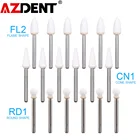 AZDENT 12 шт.упак., стоматологический Полировочный камень, наконечник, боры FG, конусное пламя для отбеливания зубов