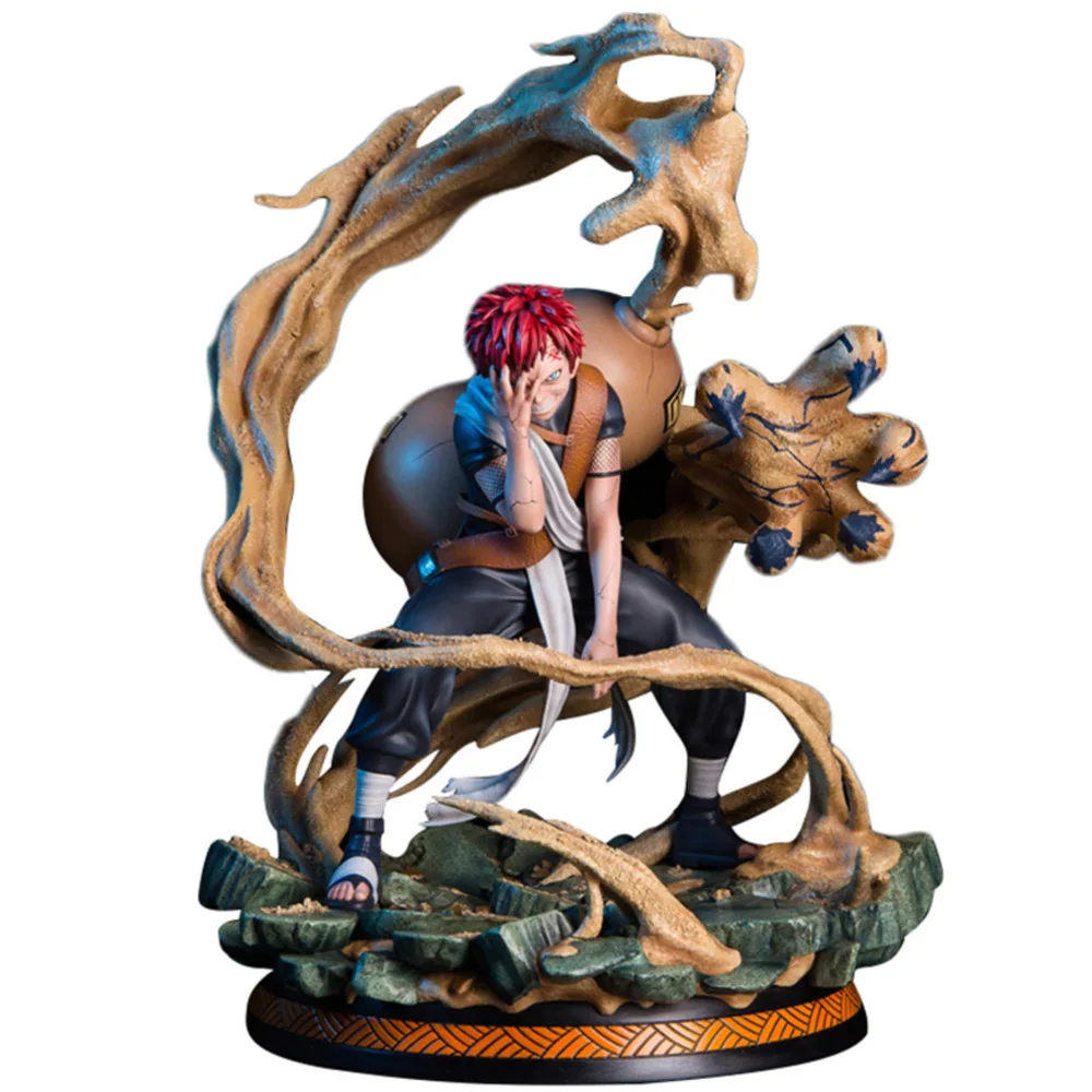 

Naruto Shippuden Anime Model Suna NoShukaku Ichibi Sabaku No Gaara GK Action Figure 25cm PVC 1/6 Statue Collectible Toy
