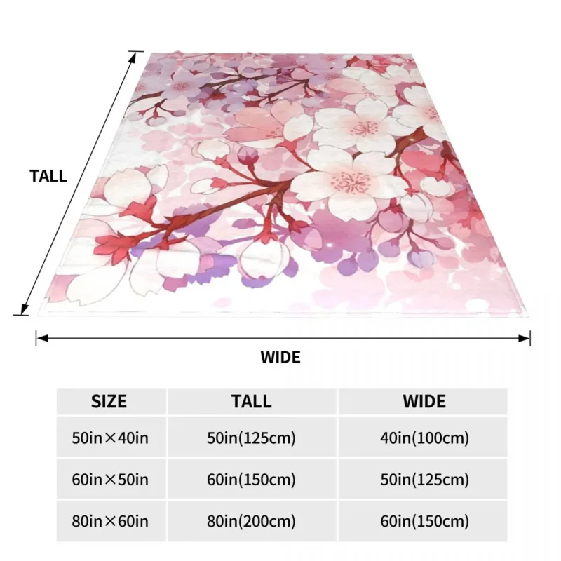 Цветение Сакура фланелевые одеяла с цветами дерева вишневые цветы забавные