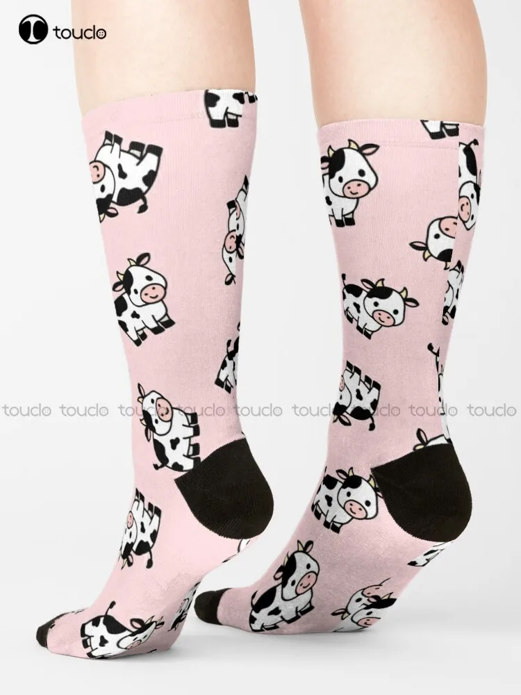 

Cow Cow Cows Farm Country Animal Animals Socks White Socks Funny Art Harajuku Streetwear Colorful Cartoon Socks Christmas Gift