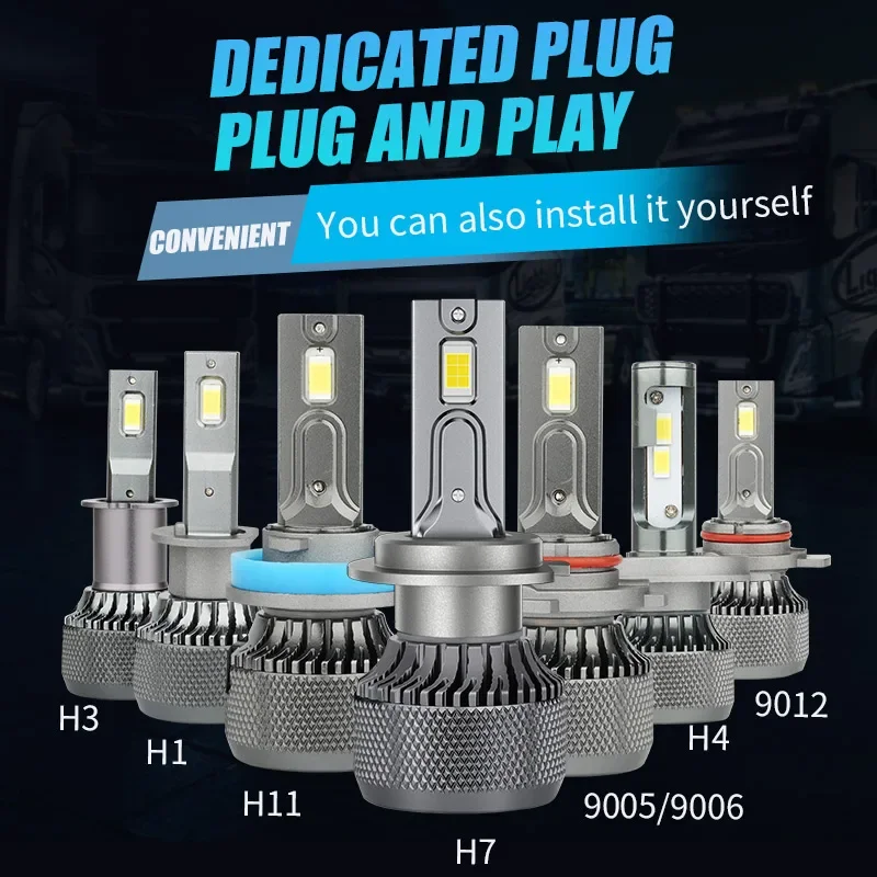 2 шт./комплект светодиодные лампы для передних фар 24 В