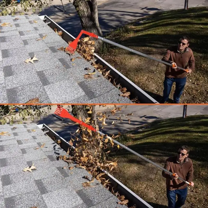 Насадка для желобов инструмент очистки на крышу вращающаяся ручка маленькие