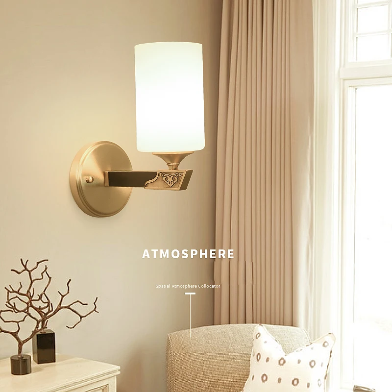 

Light Luxury Wall Decor LED Lustre Gold Wall Lamp For Living Room Bedroom Aisle Corridor Dining Room Hallway Sconce Home Fixture