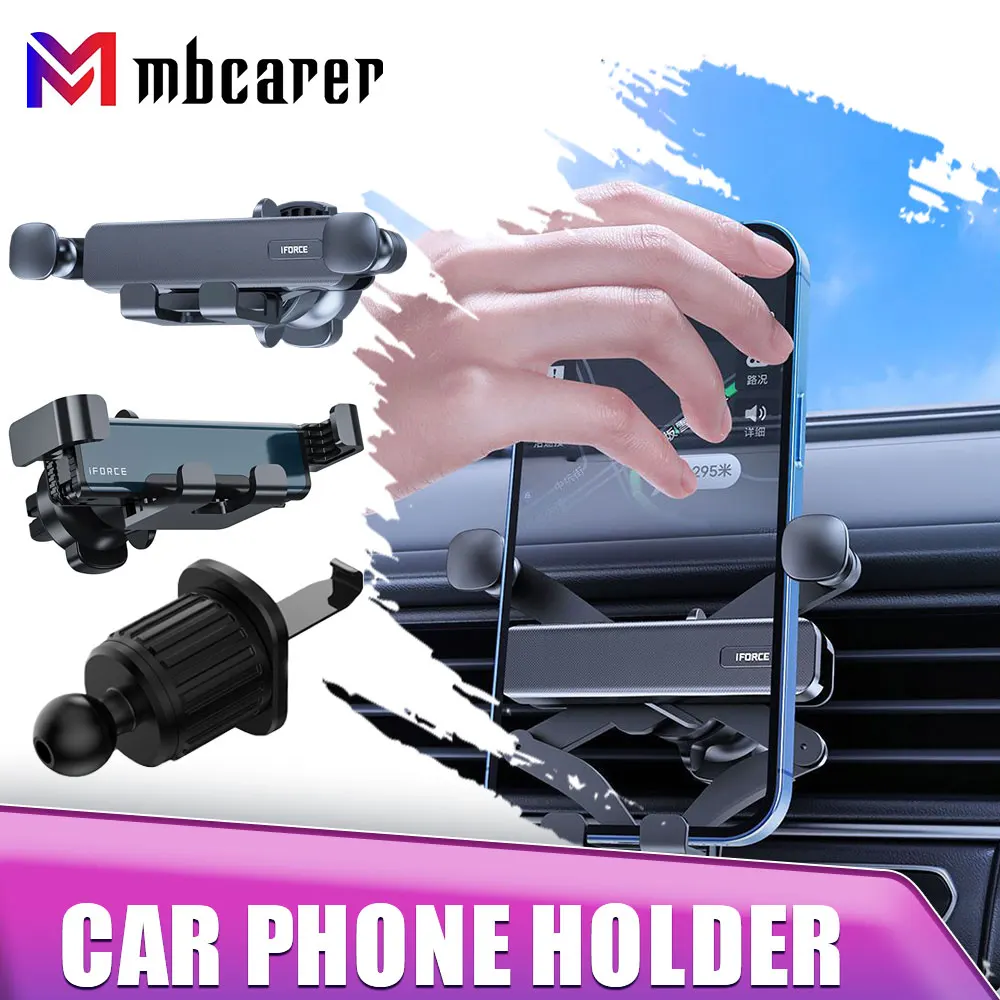 

Новый гравитационный Автомобильный держатель для телефона с креплением на вентиляционное отверстие, подставка для мобильного телефона в автомобиле, поддержка GPS для iPhone 13 12 Pro Xiaomi Samsung