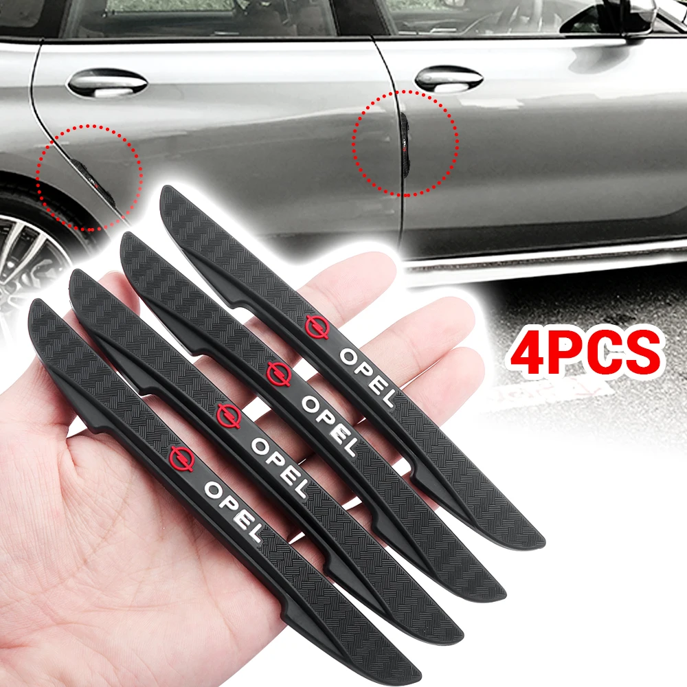 

4pcs Rubber Car Door Edge Protector Stickers Anti Collision Strips For Opel Astra h j k g Insignia Vectra c Corsa c Zafira b etc