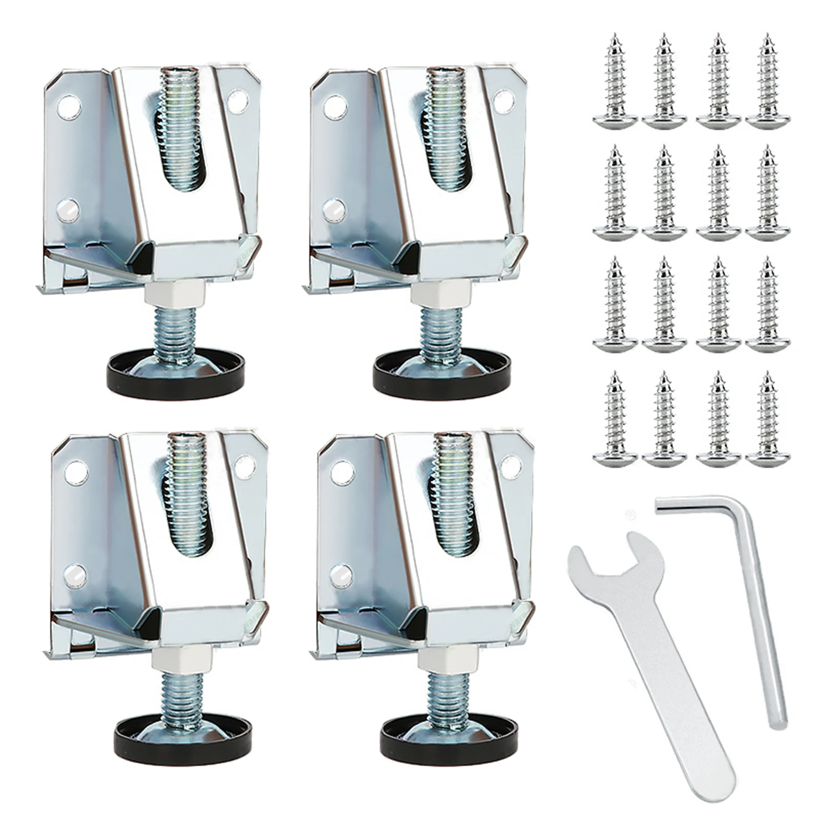

4PCS Carbon Steel Adjustable Foot Legs Levelers Heavy Duty Leveling Feet Lges Bunnings For Furniture Cabinets