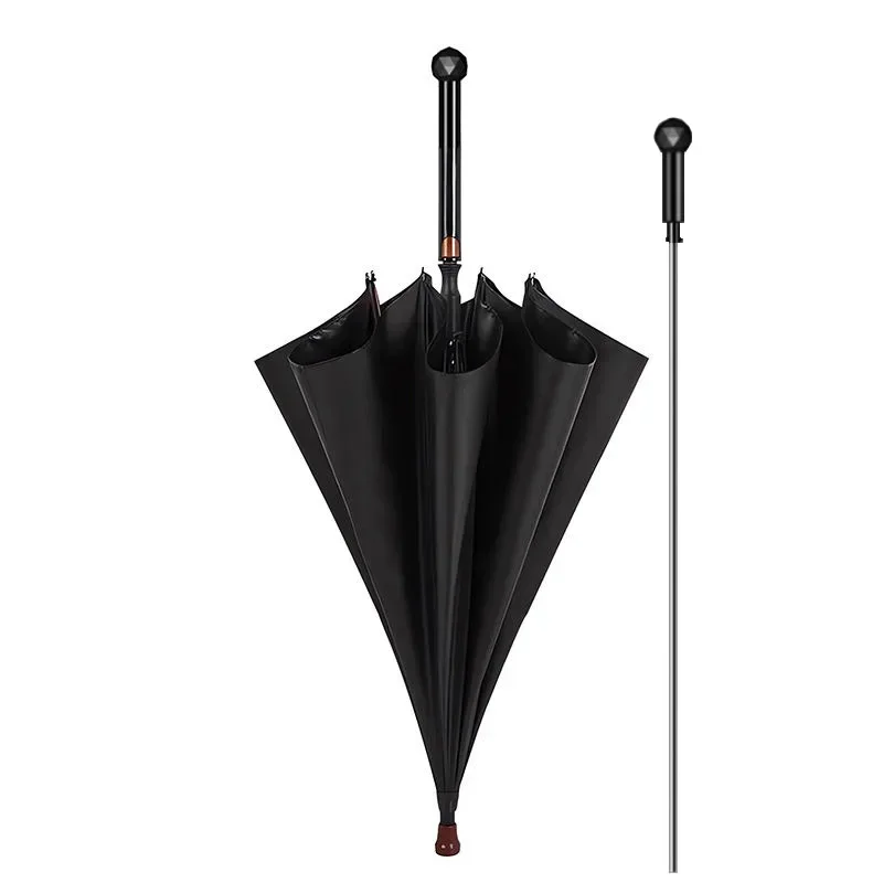 Зонт с длинной ручкой выдвижной уличный трость зонтики роскошный всепогодный