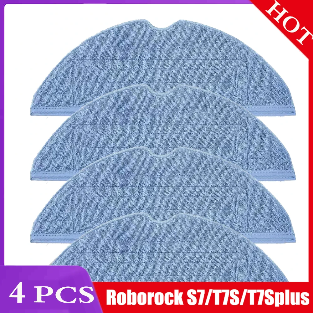 4 шт. тканевая Швабра для робота-пылесоса Xiaomi Roborock S7 + Maxv Plus Ultra Q7 Max