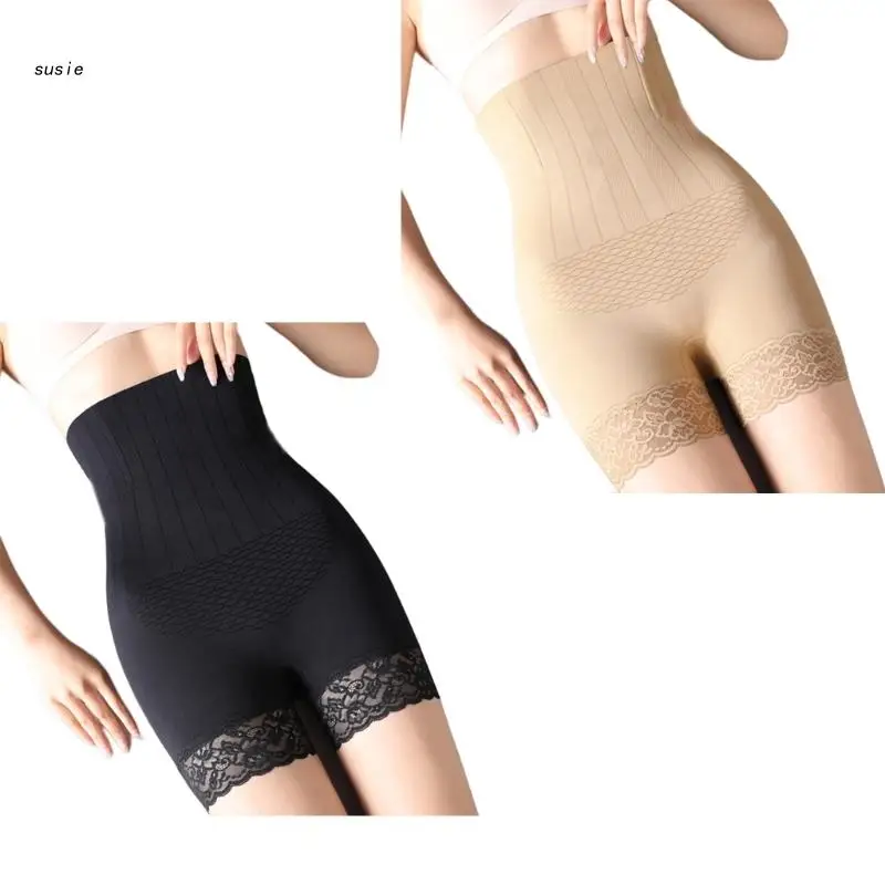 

X7YA Women Shorts High Waist Strong Flat Belly Panties Breathable Boxer Briefs