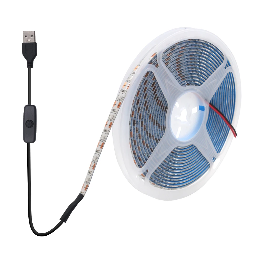 GAHADA USB светодиодная лента 5В тёплый белый 0,5 метра