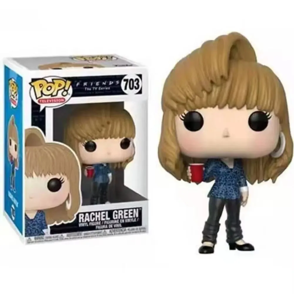 Экшн-фигурки Funko Pop Friends Chandler Bing 700 Джоуи Триббиани 701 Росс Геллер 702 Рейчел зеленая