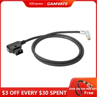 camvate 2 pin female to d tap l type cord power cable for red komodo 6k cinema camera 30 inches long