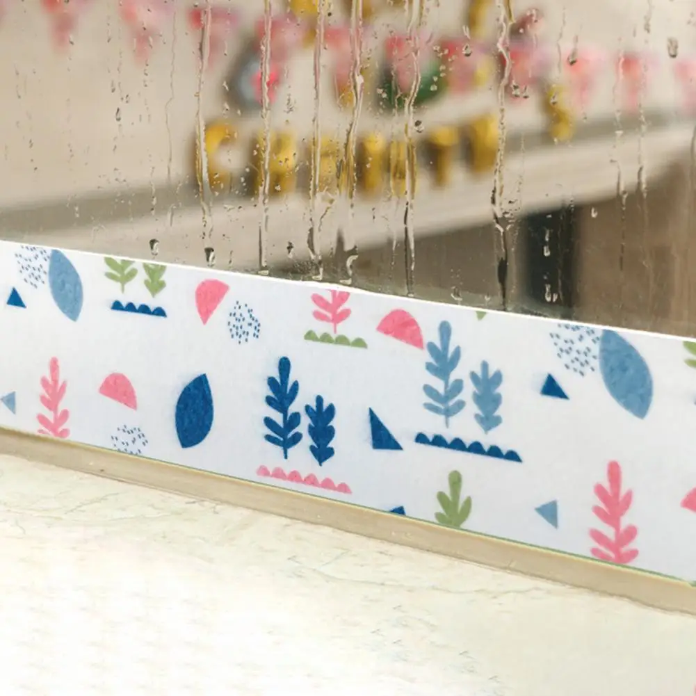

Wide Anti-fog Leaves/Tree Pattern Kitchen Sink Edge Sealing Strip Sticker Kitchen Supplies Sealant Tape Caulk Tape