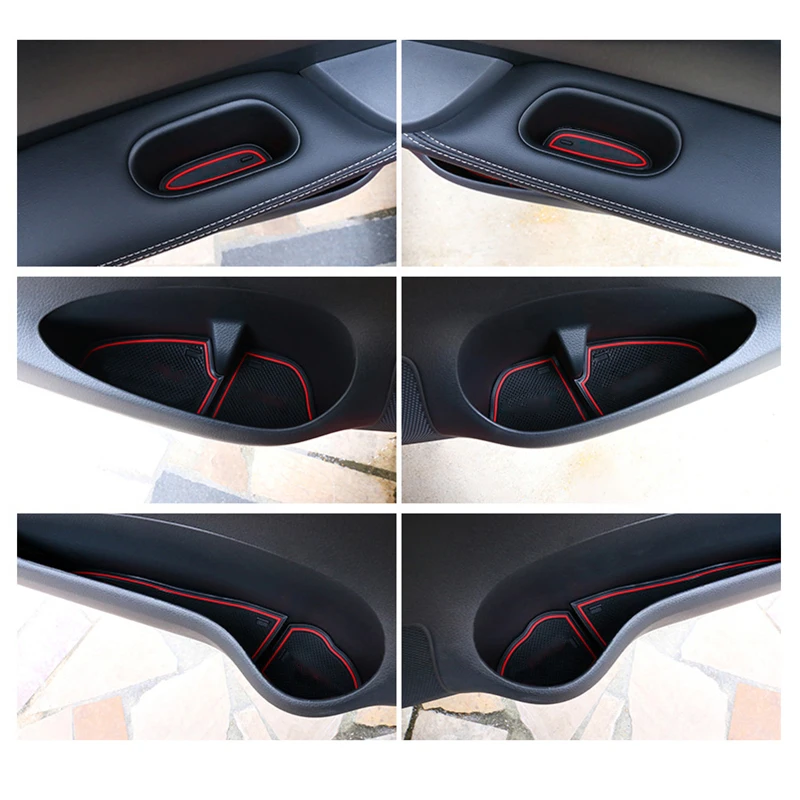 Нескользящий Резиновый коврик для дверной канавки подходит Mazda 6 Atenza GJ1 GL MK3 2013 2014