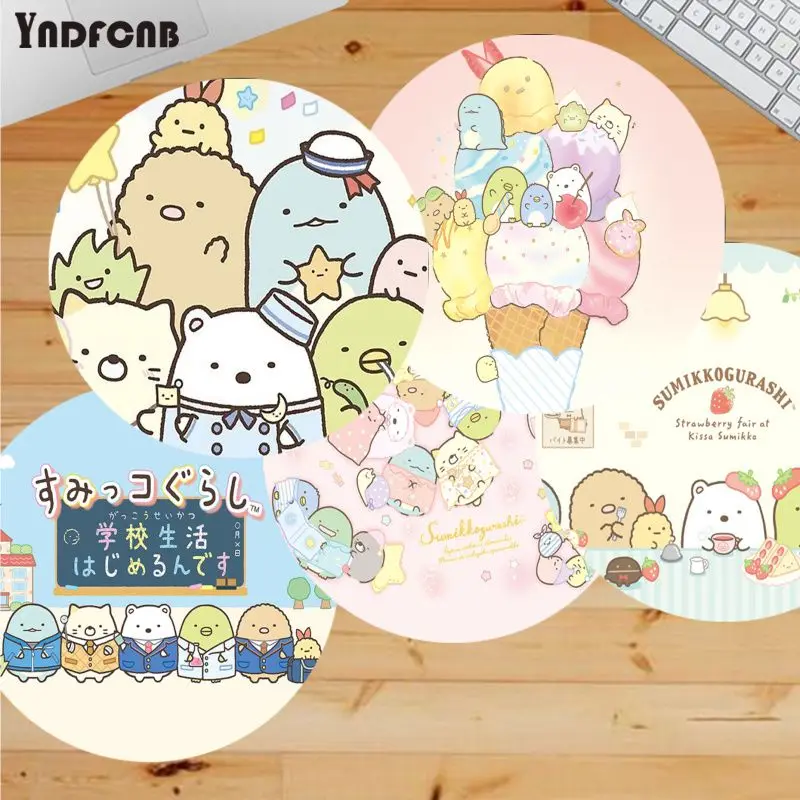 

Kawaii Cartoon Pink Sumikko Gurashi Soft Professional Gaming Mouse Pad Computer gaming Mousepad Rug For PC Laptop Notebook