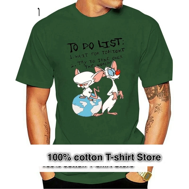 

Pinky and the футболка brain cartoon