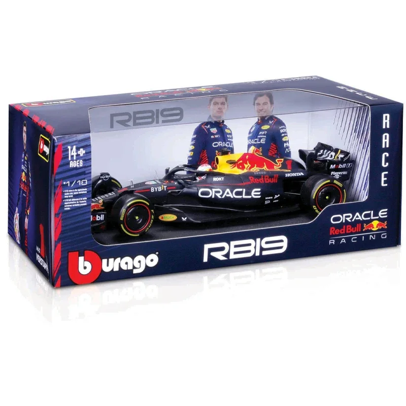Модель Bburago 1:18 F1 обычная версия 2023 Red Bull Racing RB19 # 1. Verstappen 11 литая игрушка-автомобиль