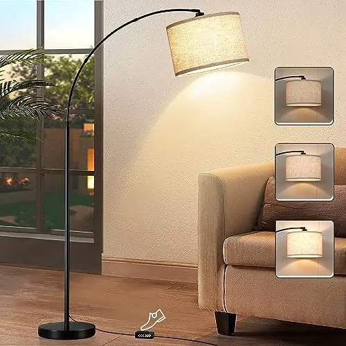 

Напольные лампы для гостиной, Напольная Лампа с регулируемой яркостью и черной отделкой, современный напольный светильник, напольный диван, высокий стоячий подвесной светильник