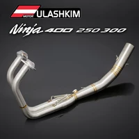 exhuast ninja 250 300 400 for kawasaki z400 z250 z300 z400 17 20 motorcycle exhaust pipe header slip on pipe