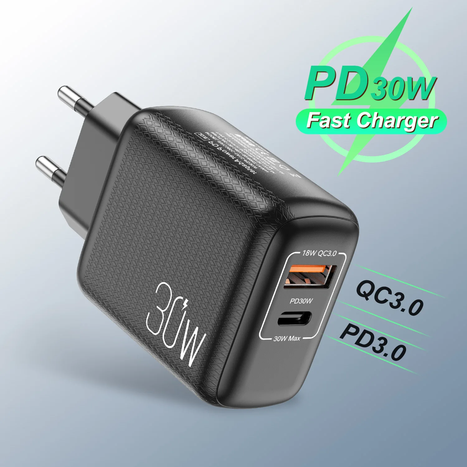 

30W USB Type C Charger Quick Charge For iPhone 13 12 Pro Max Samsung Xiaomi Mi QC 3.0 PD USBC Fast Charging Phone charger