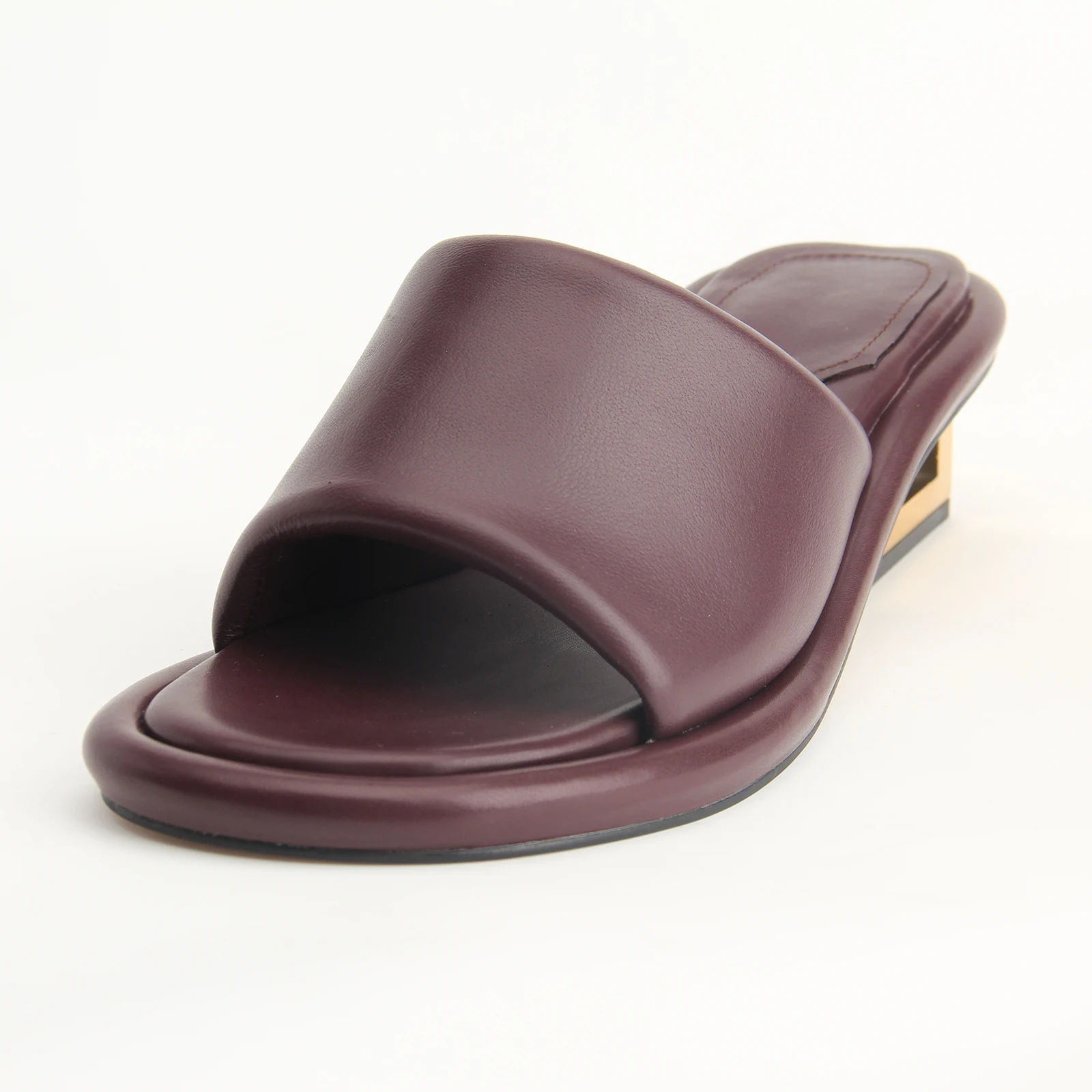 Italian Women's Mid-Heel Sandals 2023 Luxury Brand Designer Fashion Slippers Muller Shoes Size 43 Casual Fashion Sandals