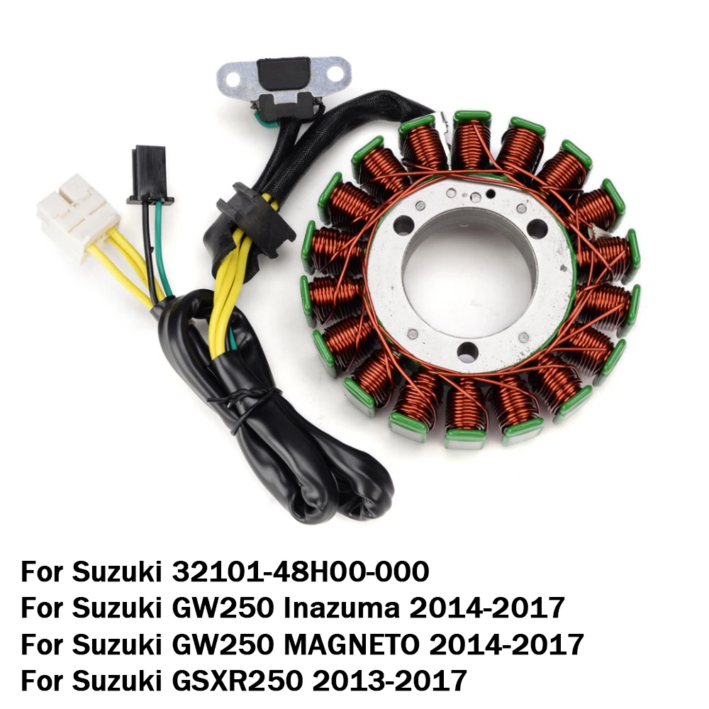 Катушка статора мотоциклетного генератора Comp для Suzuki GW250 Inazuma MAGNETO GSXR250 32101-48H00-000