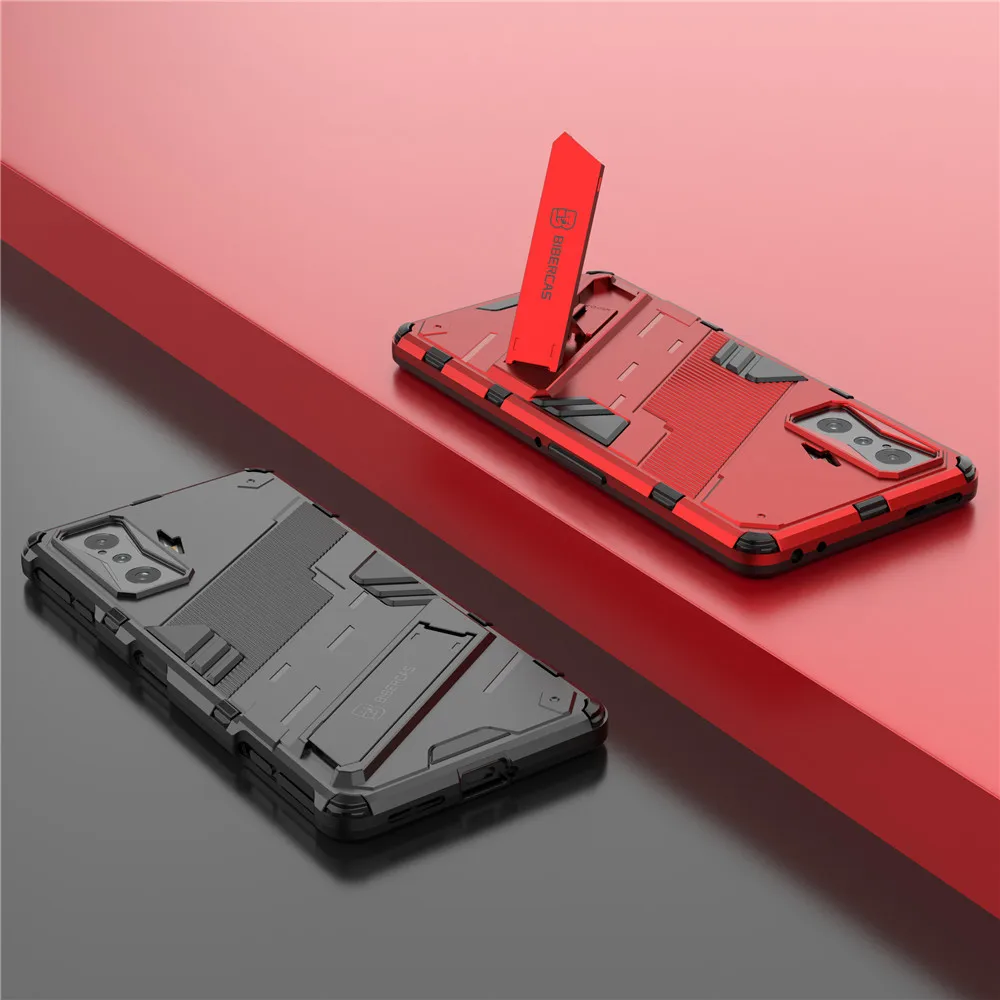 

PocoF4 GT For Poco F4 GT 5G Case Armor Shockproof Cover For Poco F4 GT F3 Pro X4 X3 NFC M3 M4 Pro 4G 5G Stand Holder Coque
