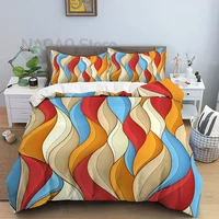 geometry streamer duvet cover children kids bedding sets luxury comforter covers king queen size quilt covers with pillow case