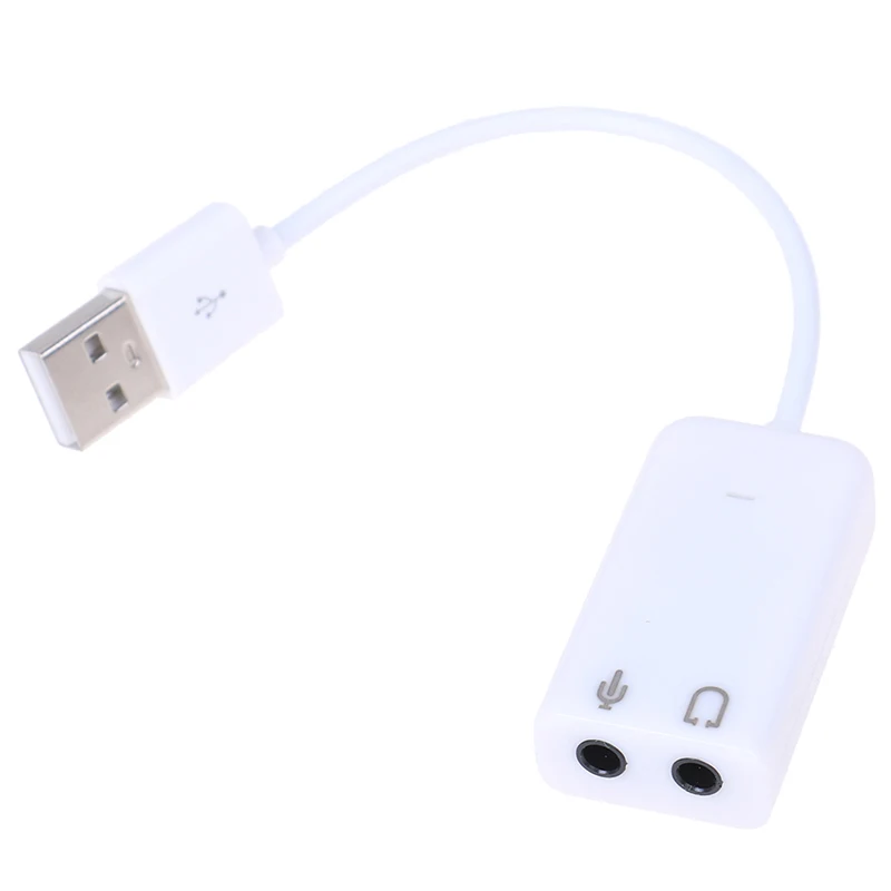 

External USB Audio Sound Card Adapter 7.1 Virtual Channel With Cable Microphone 3.5mm Interface Sound Cards