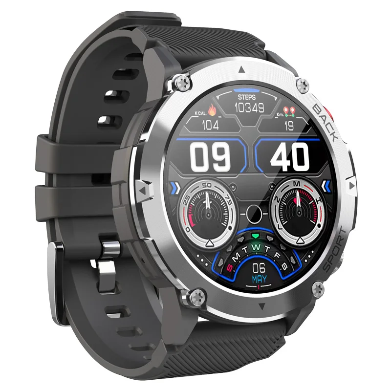 

Military Smart Watch for Men Women with Heart Rate SpO2 Sleep Monitor Pedometer Fitness Tracker IP68 Waterproof Smartwatch.