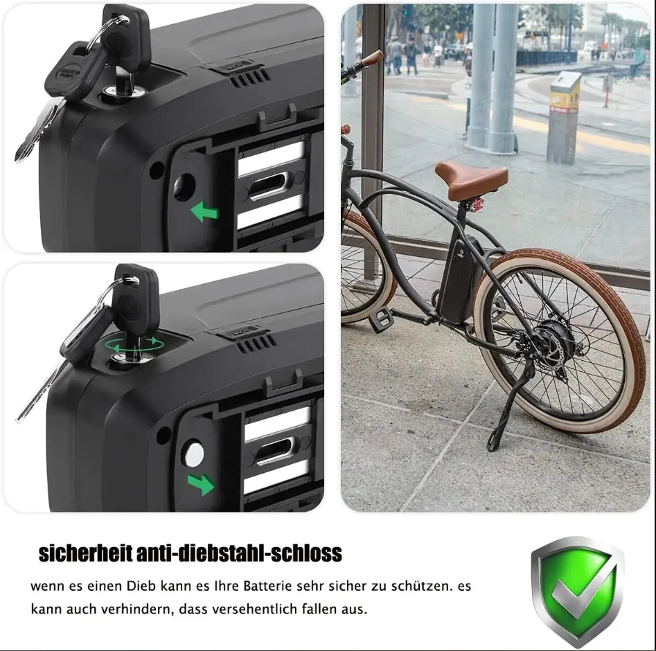 Литиевая аккумуляторная батарея для электровелосипеда Hailong 48 В 15 А двигателя 1000