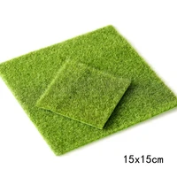 1pc 1515 green micro landscape decoration mini fairy garden simulation artificial fake moss decorative lawn turf green grass