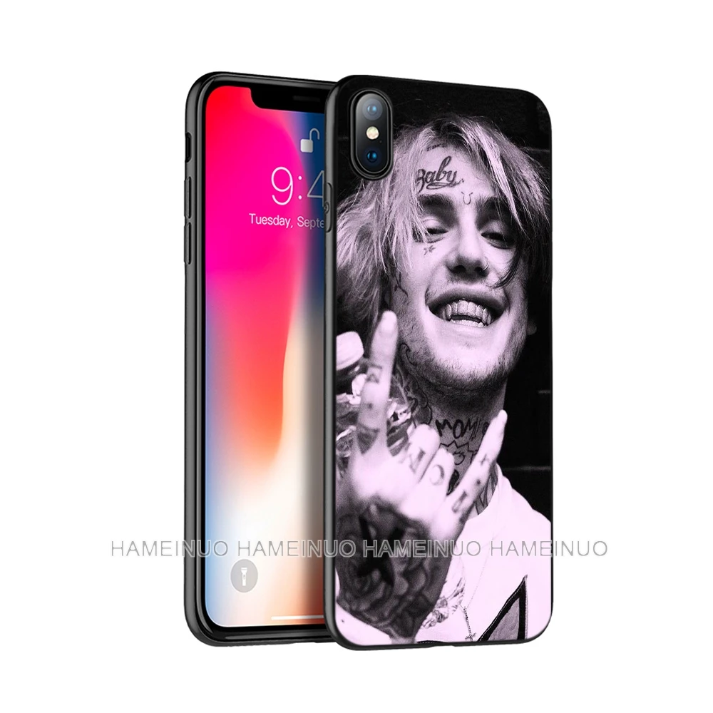 

Black tpu case for iphone 5 5s SE 2020 6 6s 7 8 plus x 10 case silicone cover for iphone XR XS 11 pro MAX case Lil Peep