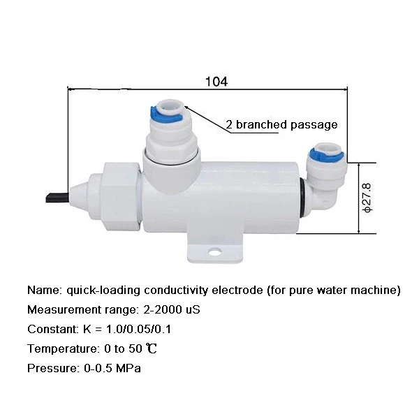 

Quick-fix Conductivity Electrode/ultra-small Conductivity Cell Electrode/conductivity Sensor /1.0 Electrode