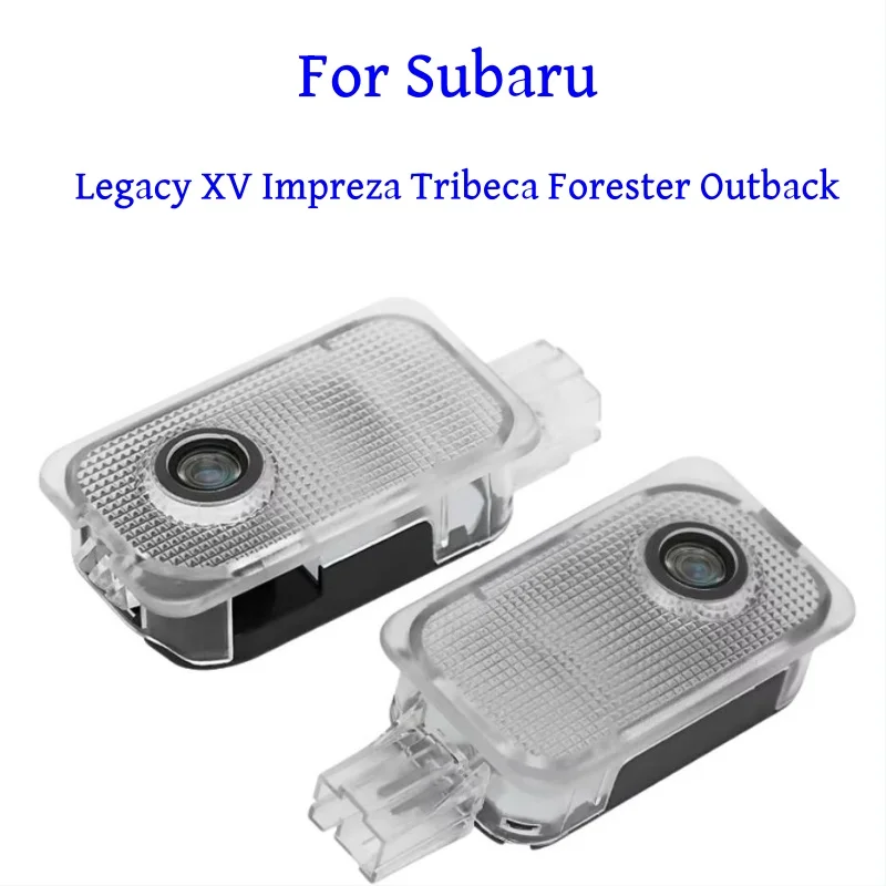 

Дверь автомобиля с логотипом, лампа для проектора, призрачная теневая лампа, приветственные огни, аксессуары для Subaru XV Impreza Tribeca Forester Outback Legacy