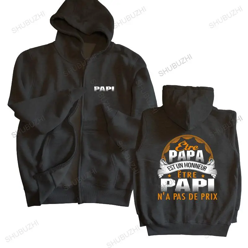 

men autumn sweatshirt black hoody Latest Papi Etre Papa Est Un Honneur N'a Pas De Prix hoodies elegant