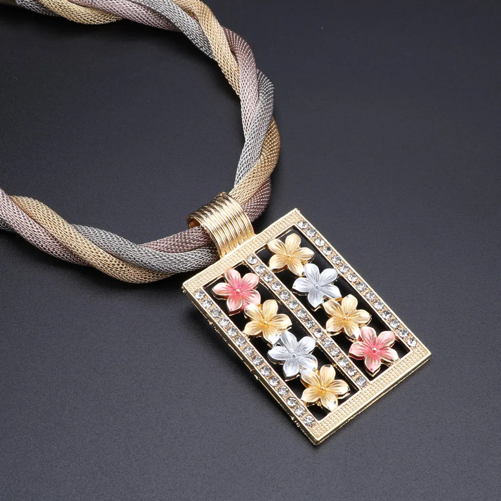 Женский Свадебный комплект из колье серёг браслета и кольца