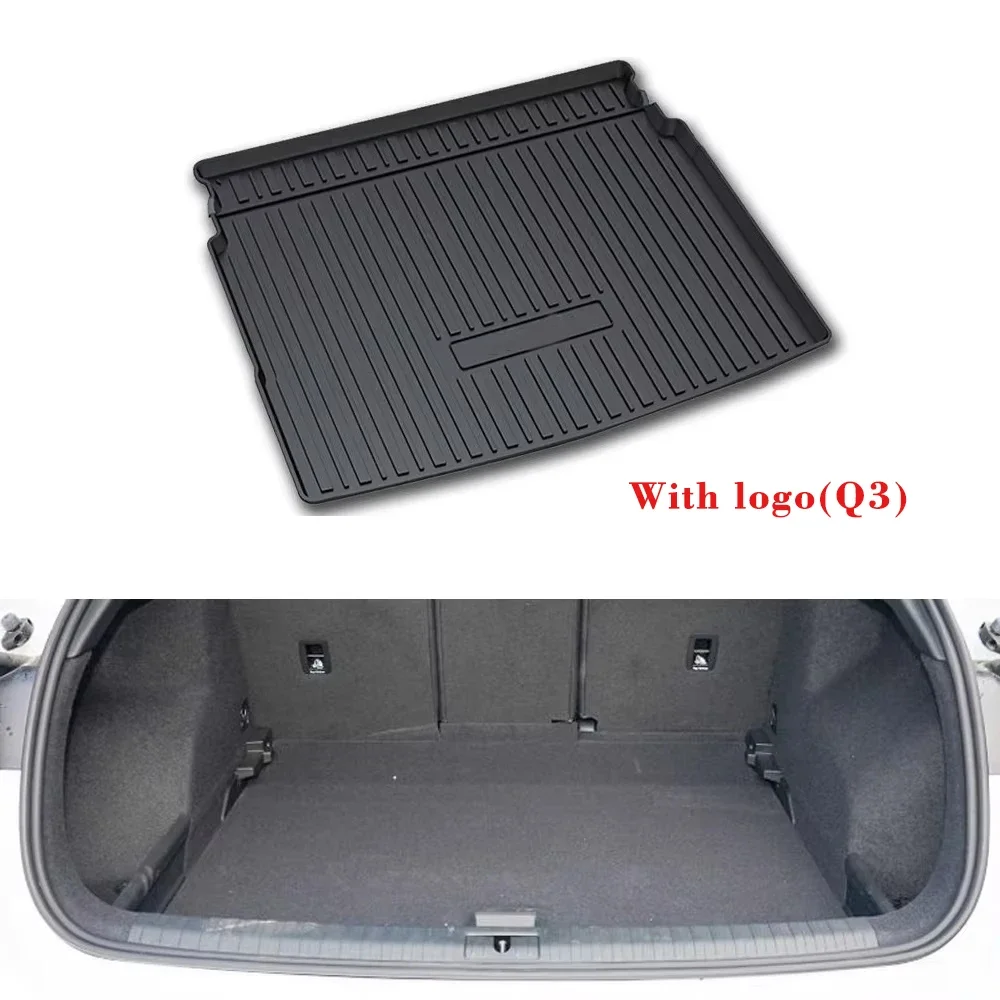 

Автомобильный коврик в багажник для Audi Q3 2024, аксессуары F3 MK2 2019 2020 2021 2022 2023 TPE Коврики в багажник, коврики для багажника, автомобильные детали