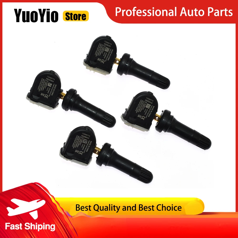 

4PCS Tire Pressure Monitoring Sensor TPMS 433mhz For Cadillac CT6 XT5 Srx Chevrolet Malibu Opel Antara Mokka 13598773 13506028