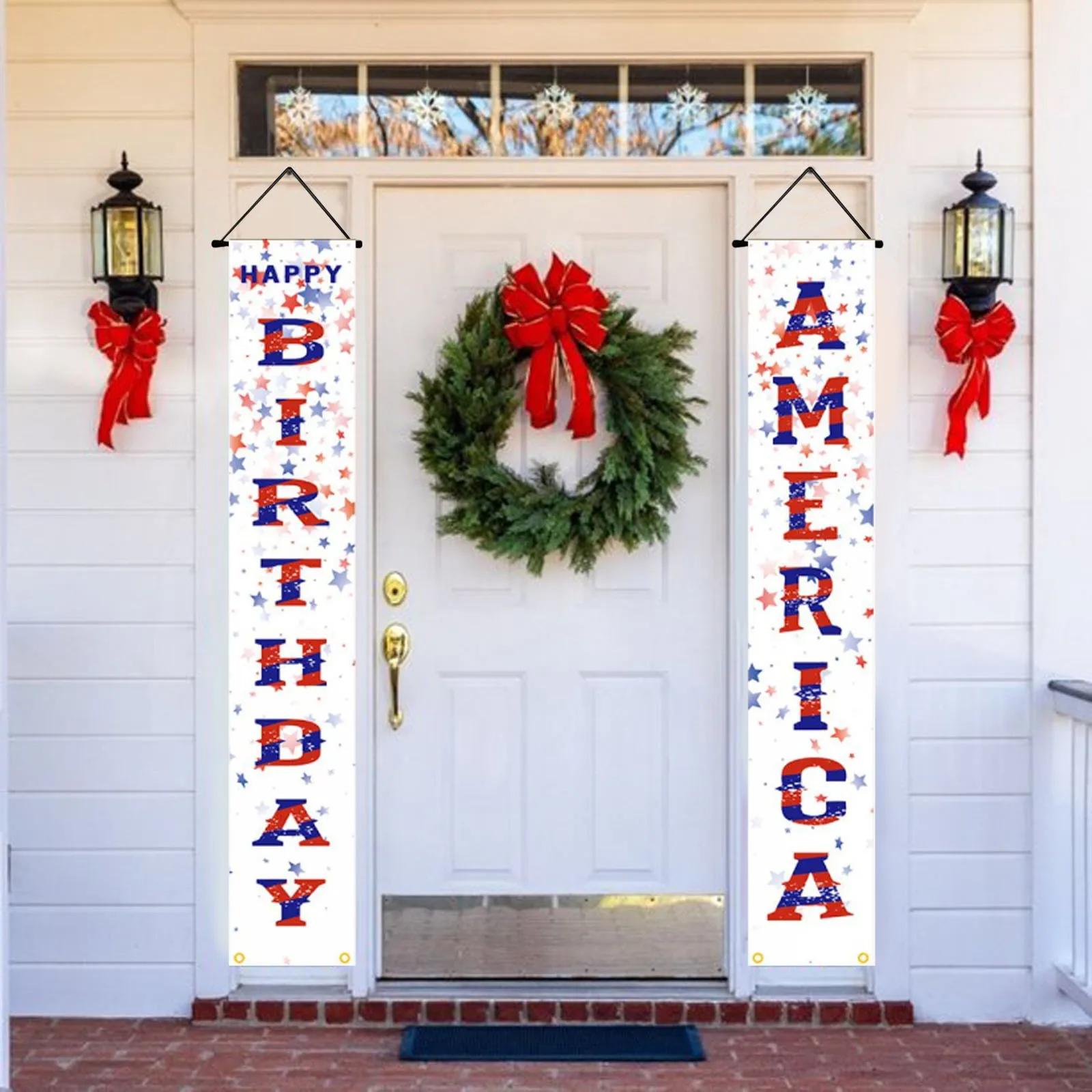 Sidewalls Independence Day Couplet Flag American Independenc