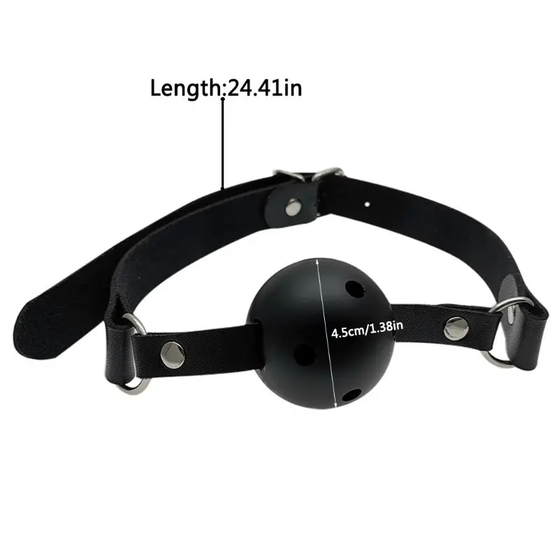 4 цвета регулируемый из искусственной кожи с открытым ртом кляп мяч игры для