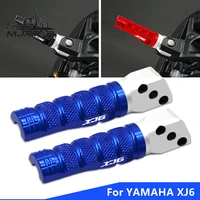 motorcycle cnc aluminum rear foot pegs rests footrests pegs xj6 logo for yamaha xj6 xj6 foot pegs left right side