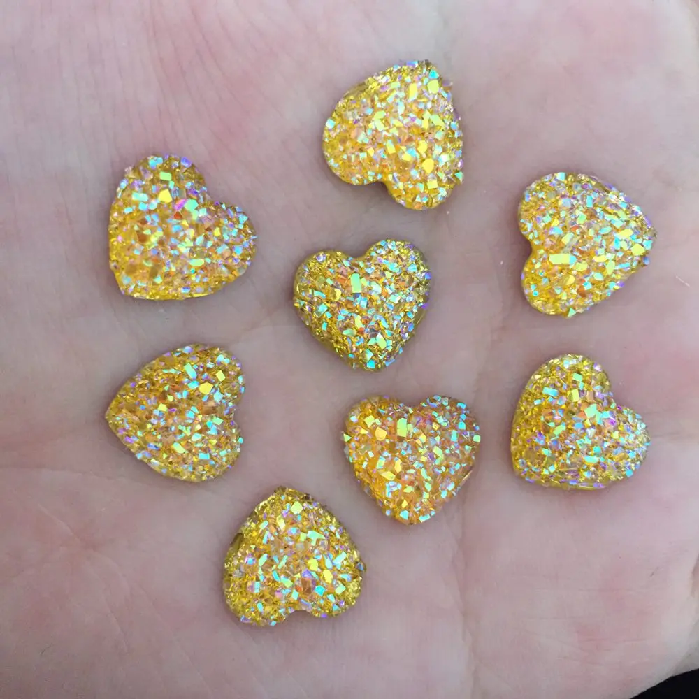 200 шт. AB Смола 12 мм Bling Sweet Heart Flatback узоры из страз DIY Свадебные драгоценные камни |