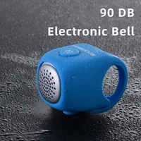 90 db electric bike bicycle horn alarm bells safety mtb cycling handlebar bell silica gel ring bicycle accessories